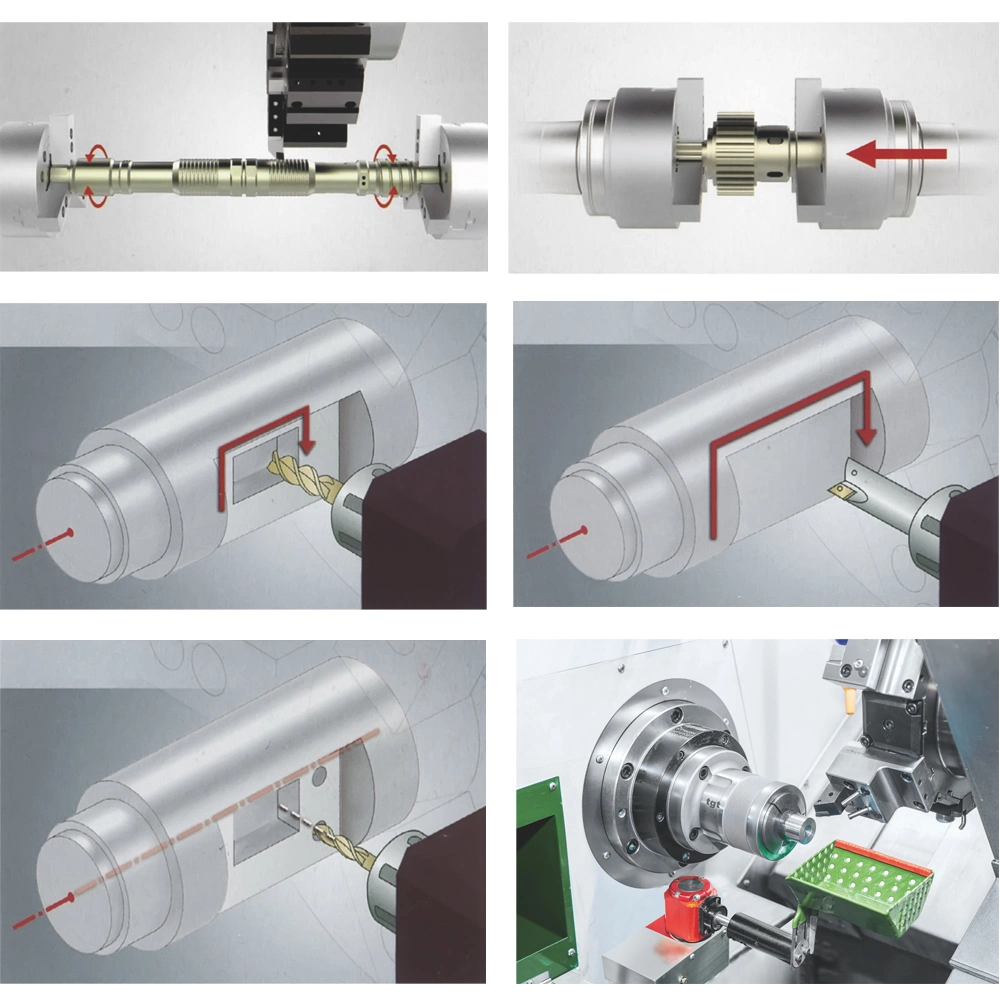 45 Angle Large Slant Bed CNC Turning and Cutting Machine, CNC Horizontal Lathe Machine Center